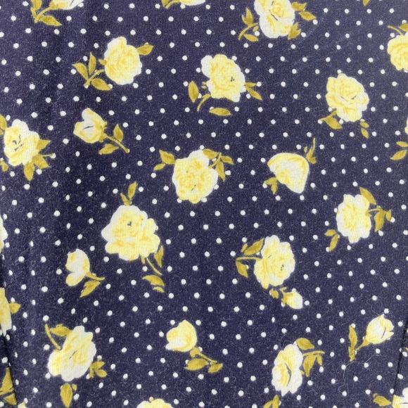 Polka Dot Floral Low Back Skater Dress - Picture 5 of 6